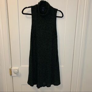 GREEN Turtleneck Dress